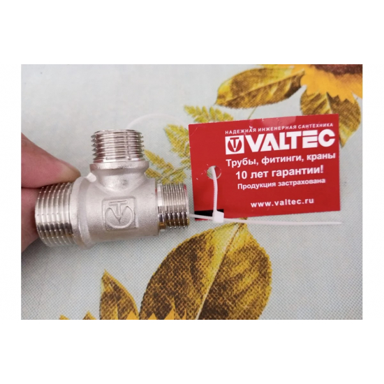 Тройник резьбовой VALTEC 3/4" x 1/2" x 1/2" нар.-нар.-нар. 20-15-15 мм VTr.131.RN.050404