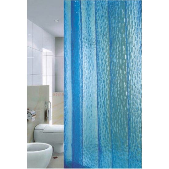 Штора для ванной ZALEL 3D-001 Blue 180x180  
