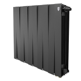 Радиатор биметаллический ROYAL THERMO Piano Forte 500 noir sable VDR80 10 секций, чёрный