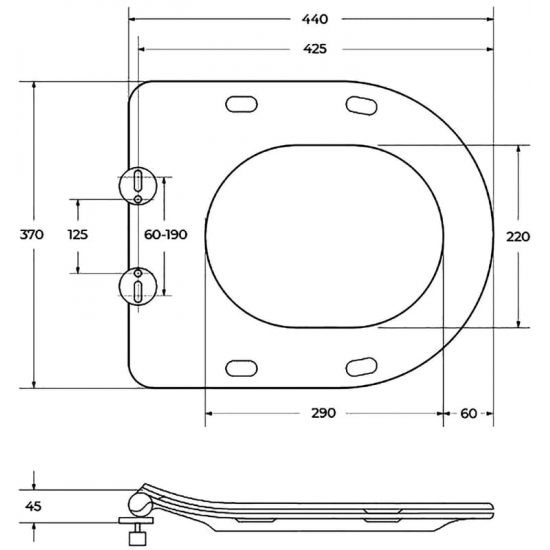 Унитаз подвесной BELBAGNO Amanda BB051CHR безободковый, крышка BB051SC с микролифтом