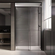 Душевая дверь в нишу VECONI Premium Trento PTD-40GR 140x200 стекло прозрачное, профиль графит
