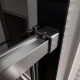 Душевая дверь в нишу VECONI Premium Trento PTD-40GR 140x200 стекло прозрачное, профиль графит
