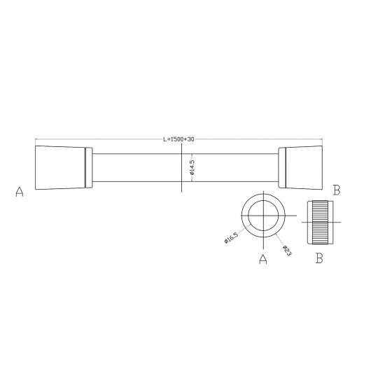 Шланг для душа LEMARK Turn-Free LE8046P ПВХ, длина 150 см