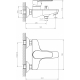 Смеситель для ванны DECOROOM DR72036 хром