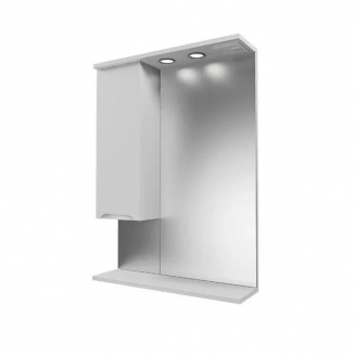 Зеркало-шкаф MIRSANT Soho 60 с подсветкой белый левый