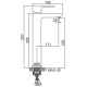 Смеситель для раковины LEDEME L1055-22 хром