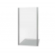 Боковая стенка BAS Good Door Latte SP-100-C-WE 100x185 стекло прозрачное, профиль белый