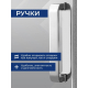 Душевой уголок SANTREK AQUA Iris-CR-800-G-Chrome 80x80 стекло грейп, профиль хром