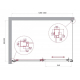 Душевой уголок BelBagno LUCE-AH-1-130/90-C-Cr стекло прозрачное, профиль хром