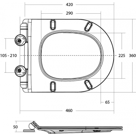 Унитаз подвесной BELBAGNO Amanda BB051CHR безободковый, крышка BB901SC с микролифтом