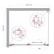 Душевой уголок BelBagno LUCE-AH-1-110/100-C-Cr стекло прозрачное, профиль хром