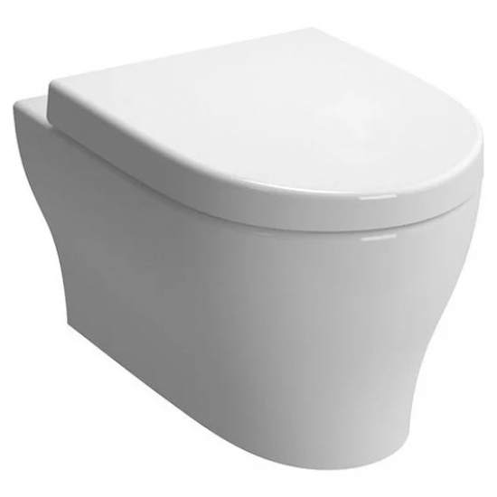 Сиденье для унитаза VITRA Sento 86-003-009 с микролифтом, петли хром