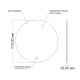 Зеркало круглое MIXLINE Саванна D770 сенсорный выключатель, светодиодная подсветка