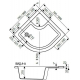Душевой поддон RAVAK Supernova Sabina-80 LA акрил, белый