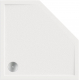 Душевой поддон BAS Good Door Пента 100x100 литьевой мрамор, белый (без слива / ножек / экрана)