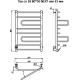 Полотенцесушитель электрический ТРУГОР Пэк 18 , L 80х50 с выключателем