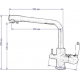 Смеситель для кухни с подключением к фильтру с питьевой водой SEAMAN Barcelone SSL-5384 Water