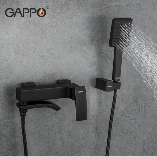 Смеситель для ванны GAPPO G07-6 G3207-6 чёрный