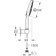Душевой набор GROHE Rainshower SmartActive 26588LS0, белая луна