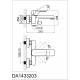 Смеситель для ванны D&K DA1433201