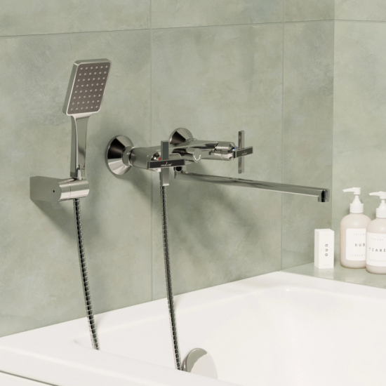 Смеситель для ванны MIXLINE ML37-02 Cross