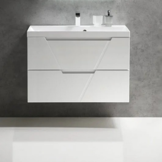 Тумба с раковиной BELBAGNO Vittoria 90 bianco lucido