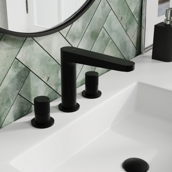 Смеситель для раковины WASSERKRAFT Fulda 5235 чёрный матовый