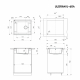 Мойка для кухни ULGRAN U-604 590х500 мм, ультра-белый