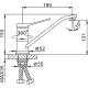 Смеситель для кухни FRAP F4945 белый/хром