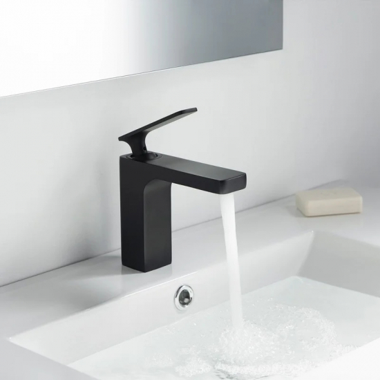 Смеситель для раковины TIMO Torne 4360/03G с гигиеническим душем, чёрный