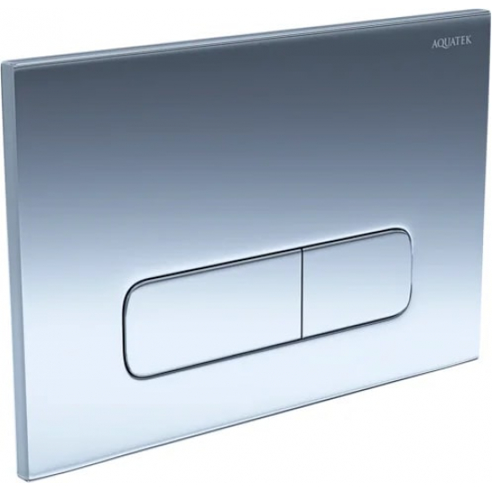 Кнопка для инсталляции AQUATEK KDI-0000016 (002B) хром глянец, клавиши прямоугольные