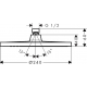 Верхний душ HANSGROHE Crometta S 240 1jet 26723670 черный матовый