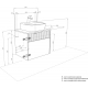 Тумба с раковиной АКВАТОН Марбл 60 слэйт, белая матовая, раковина 32700C000