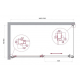 Душевой уголок BelBagno LUCE-AH-1-150/80-C-Cr стекло прозрачное, профиль хром