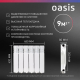 Радиатор алюминиевый OASIS Pro 350/80  6 секций