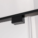 Душевой уголок VECONI Premium Alassio SP BB 120x80 стекло тонированное, профиль чёрный