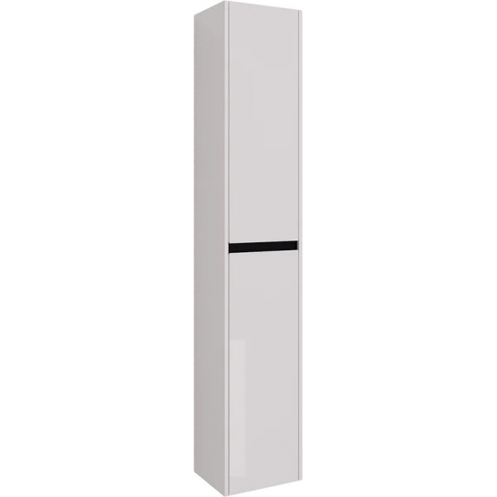 Шкаф-пенал LEMARK Combi 35, чёрный/белый глянец