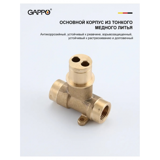 Гигиенический душ GAPPO G06 G7206 встраиваемый, со смесителем, хром