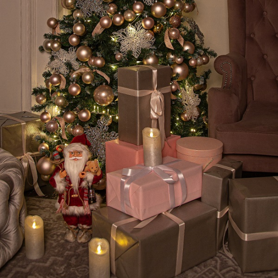 Фигурка Дед Мороз 46 см (красный вельвет)