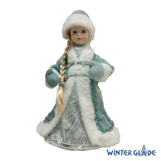 Фигурка Снегурочка 38 см (голубой)