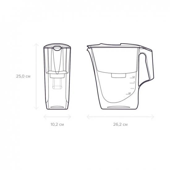 Фильтр кувшин АКВАФОР Стандарт оранжевый