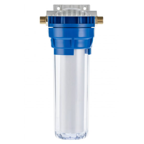 Фильтр магистральный ГЕЙЗЕР 1П 10SL 1/2" прозрачный корпус