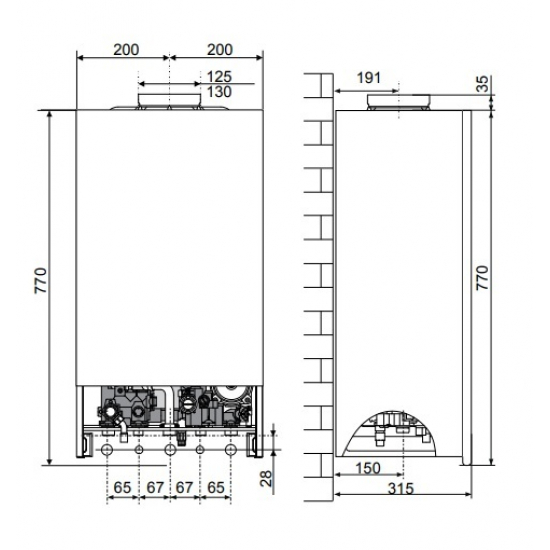 Газовый котел ARISTON CLAS X 24 CF двухконтурный