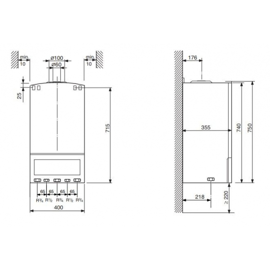 Газовый котел BOSCH ZWA 24-2 A двухконтурный