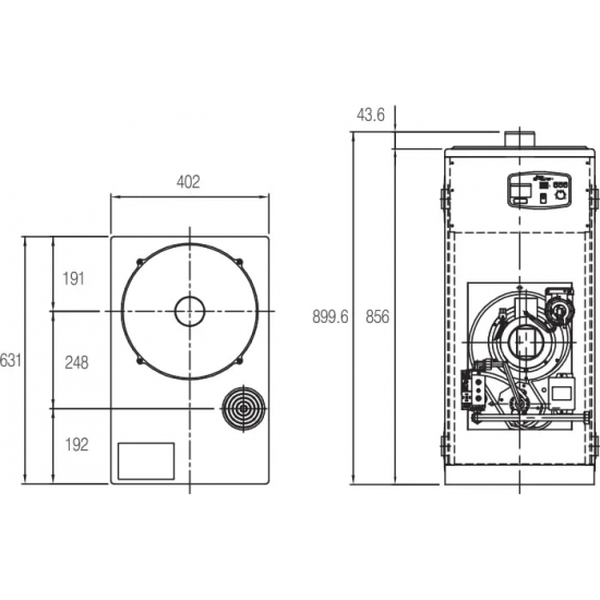 Газовый котел напольный NAVIEN GA 35KN (35кВт) двухконтурный
