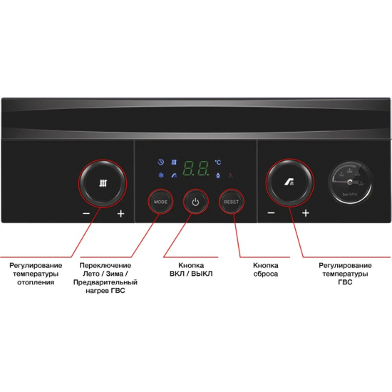 Газовый котел NAVIEN Heatluxe NGB210 16K (16кВт) двухконтурный