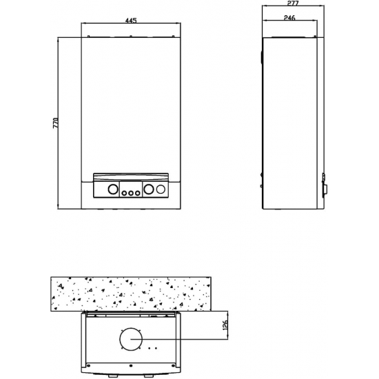 Газовый котел NAVIEN Heatluxe NGB210 16K (16кВт) двухконтурный