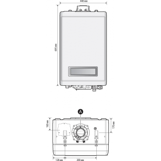 Газовый котел NAVIEN NCB 700 24K (24кВт) конденсационный