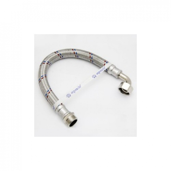 Гибкая подводка с уголком AQUARIO 600 мм 