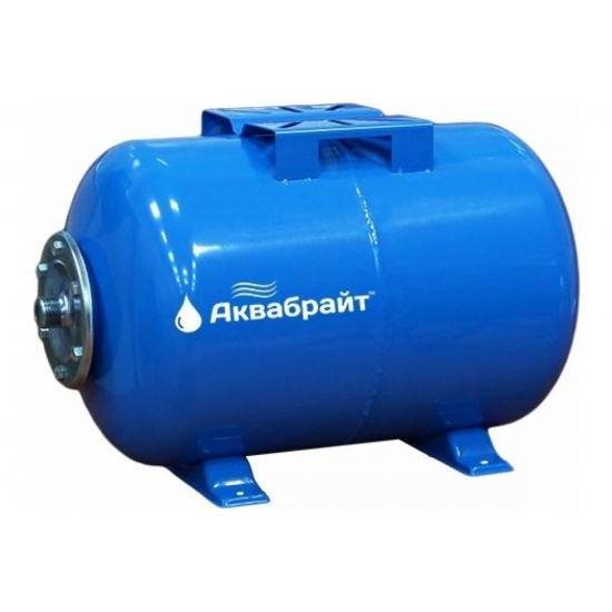 Гидроаккумулятор АКВАБРАЙТ ГМ-100Г 100 литров, горизонтальный